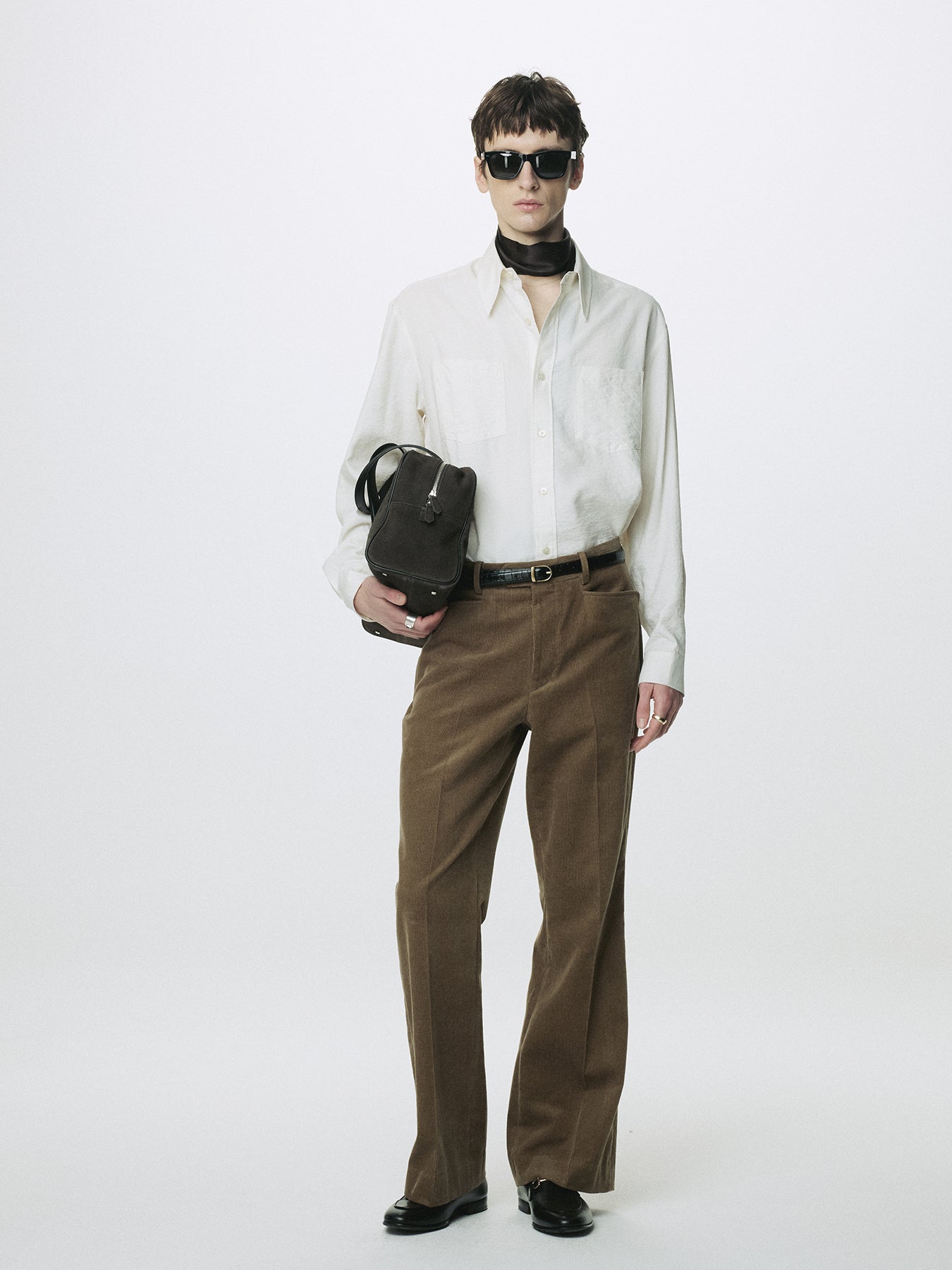 SILK CREPE SHIRT_ ECRU