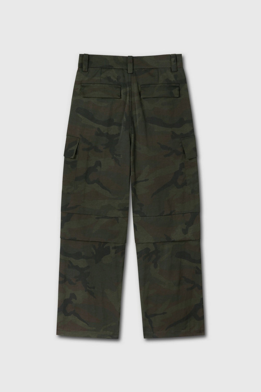 Camouflage Nylon Cargo Pants_ Dark Olive