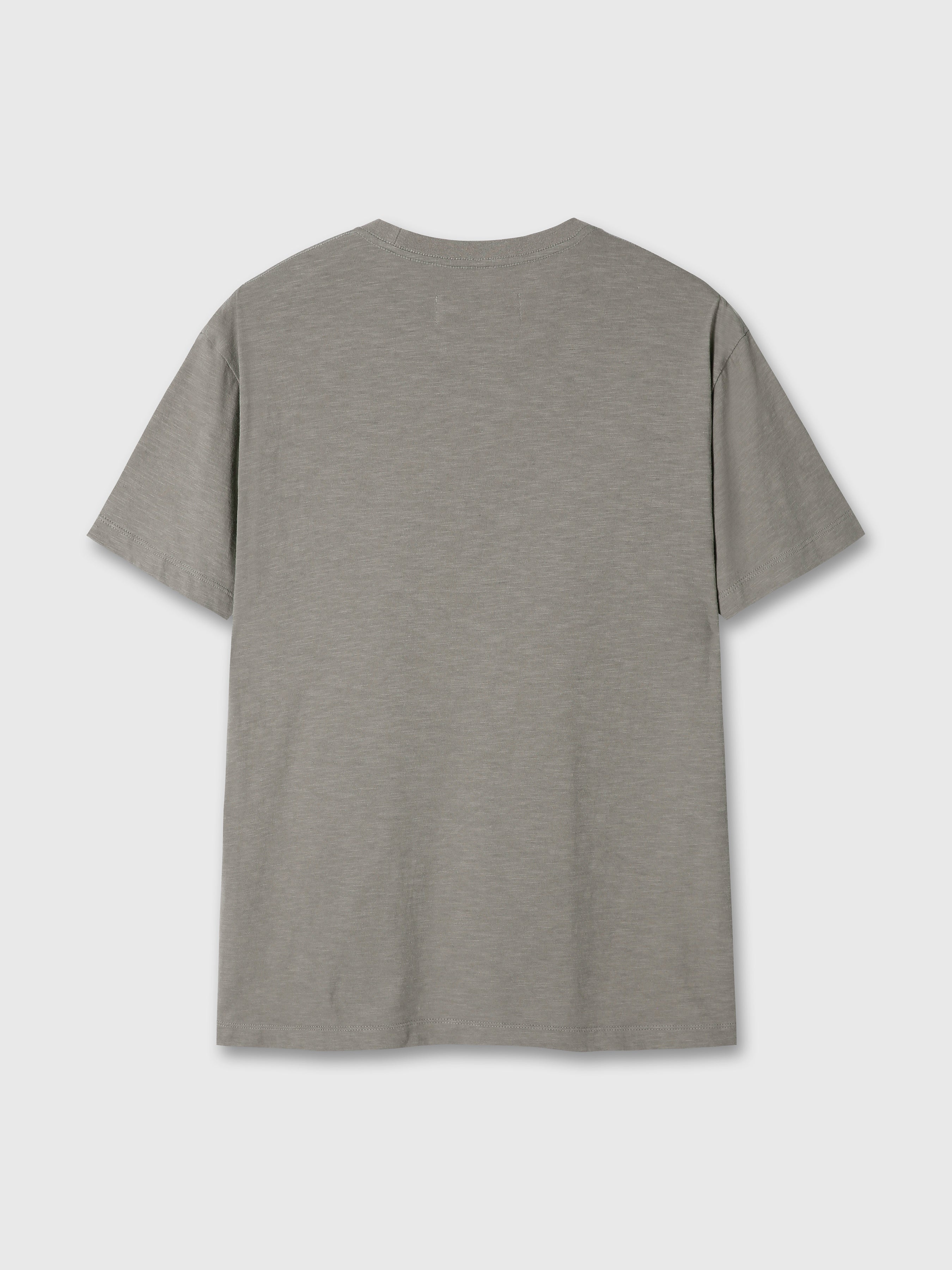 SOFT SLUB JERSEY POCKET T-SHIRT_ OLIVE GREY