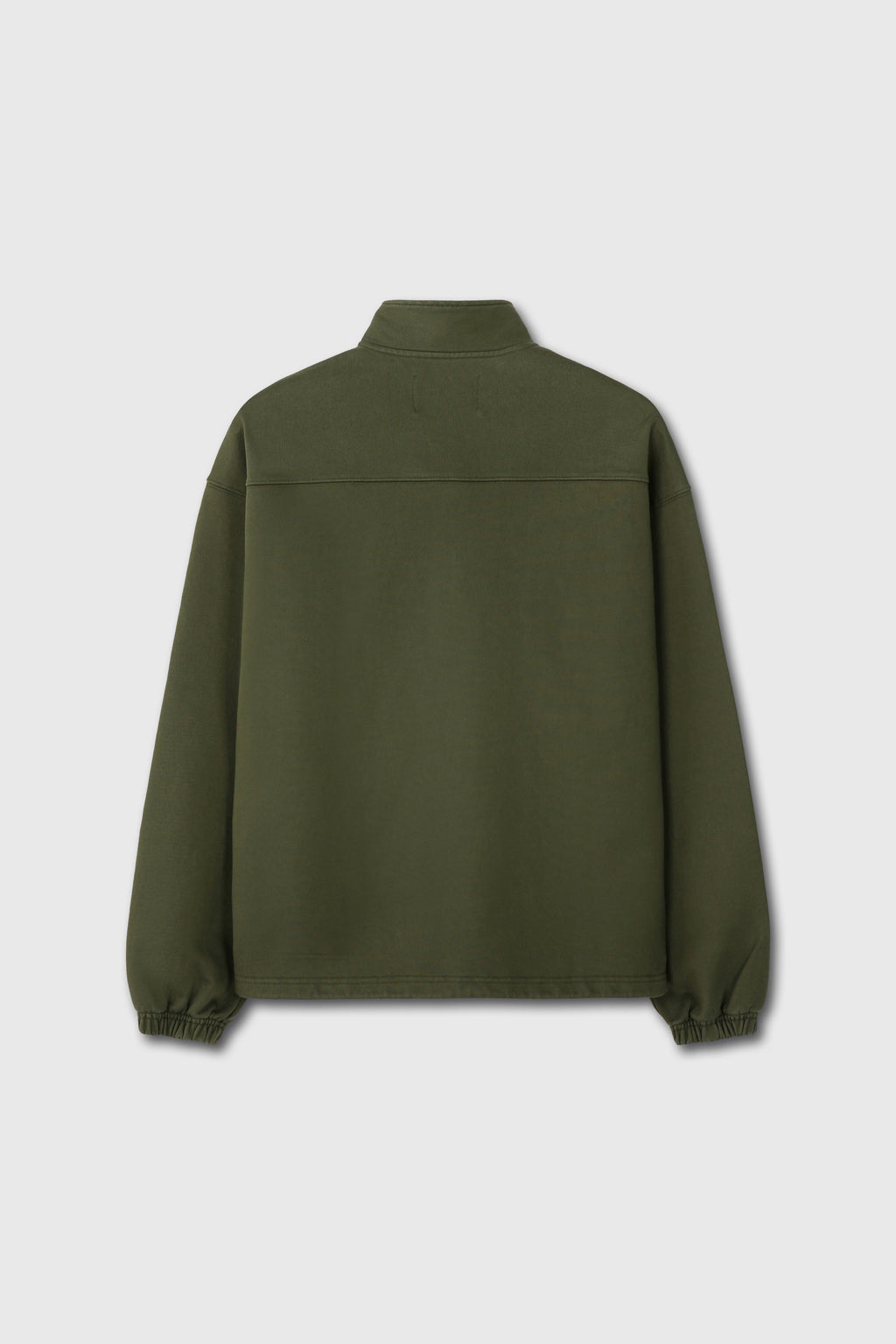 Extra Heavy Sweat Half Zip-up_ Fern Green