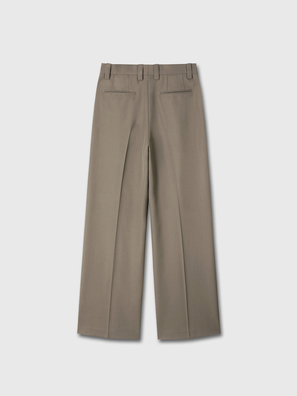 WOOL DOUBLE PLEATS EXTRA-WIDE TROUSERS_ TAUPE