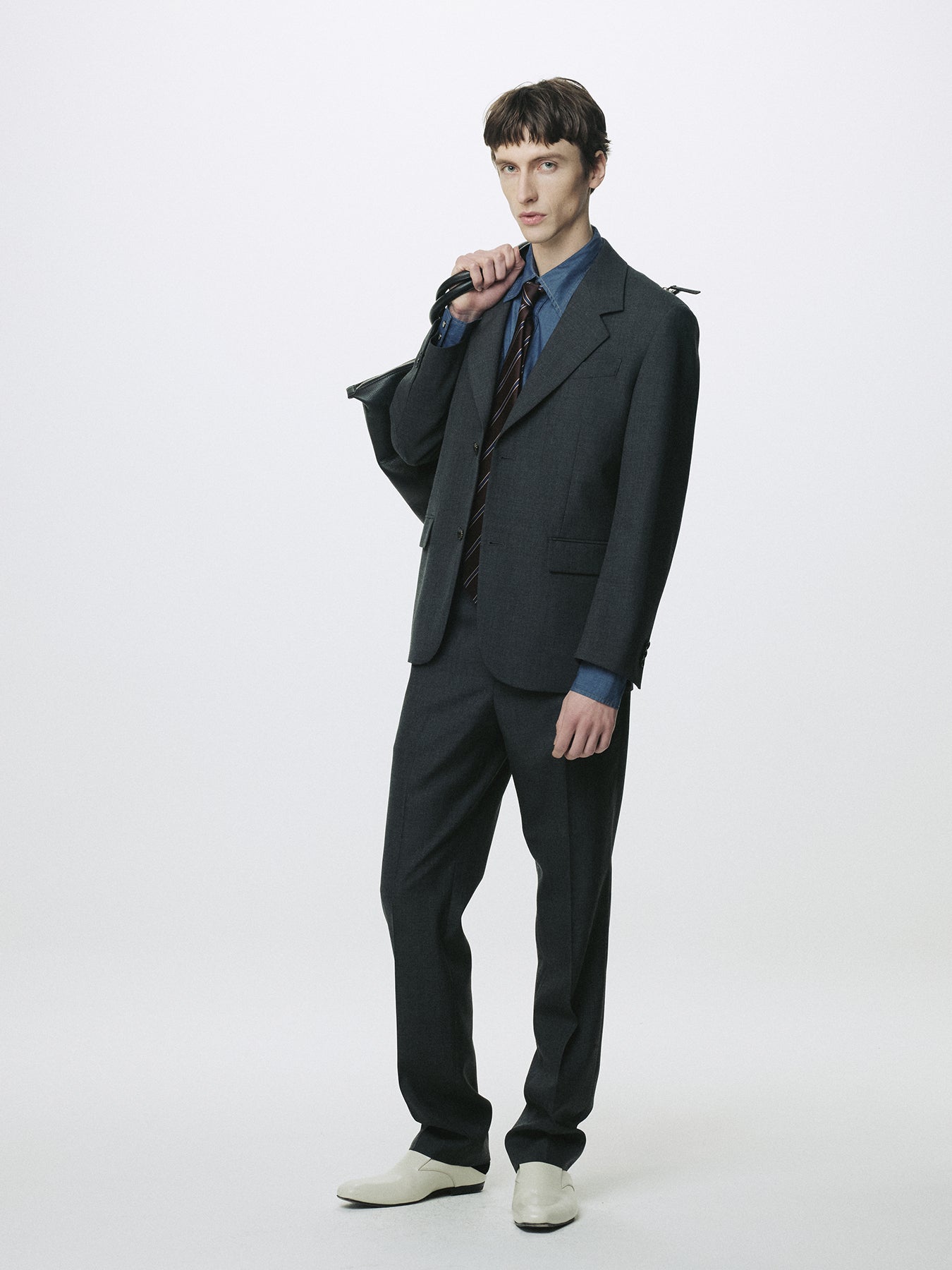 SIGNATURE TAILORED TROUSERS_ GREY