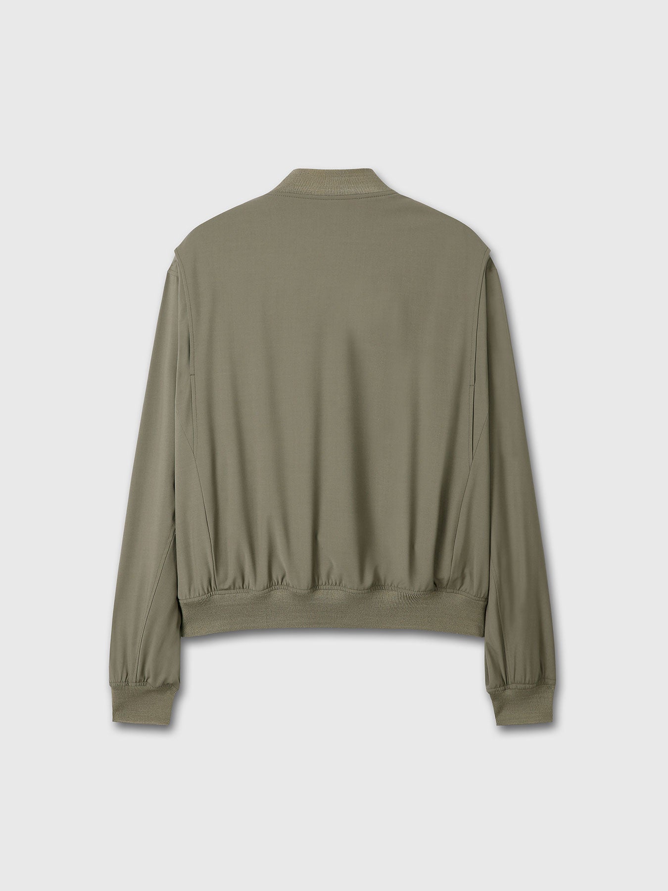 LIGHT WOOL WEB JACKET_ OLIVE