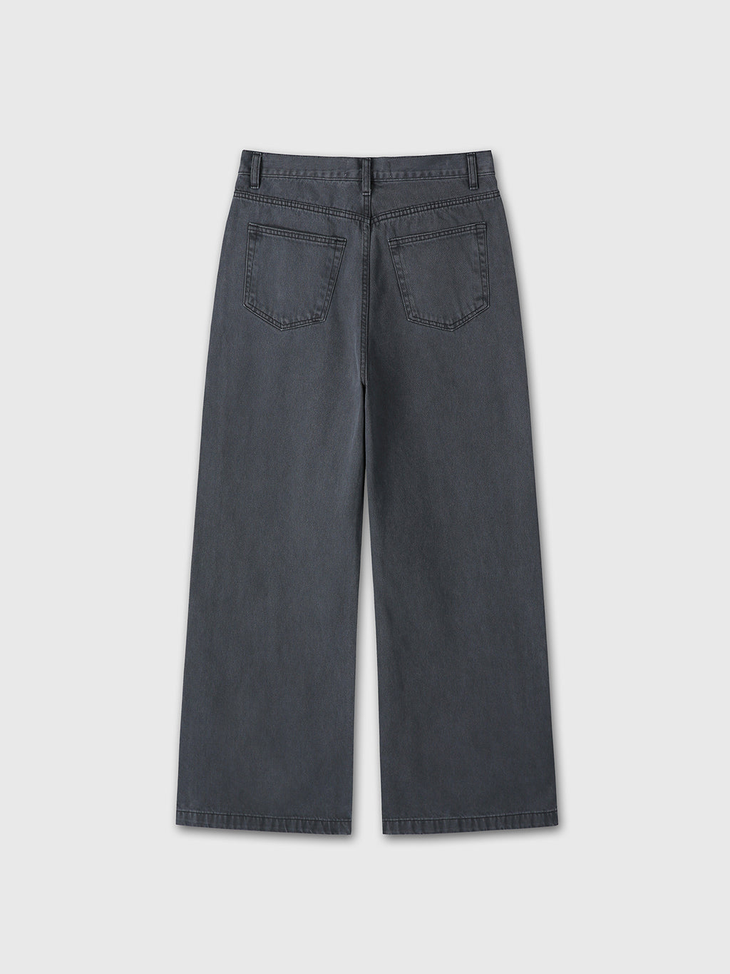 WIDE-LEG DENIM JEANS_ FADED CARBON