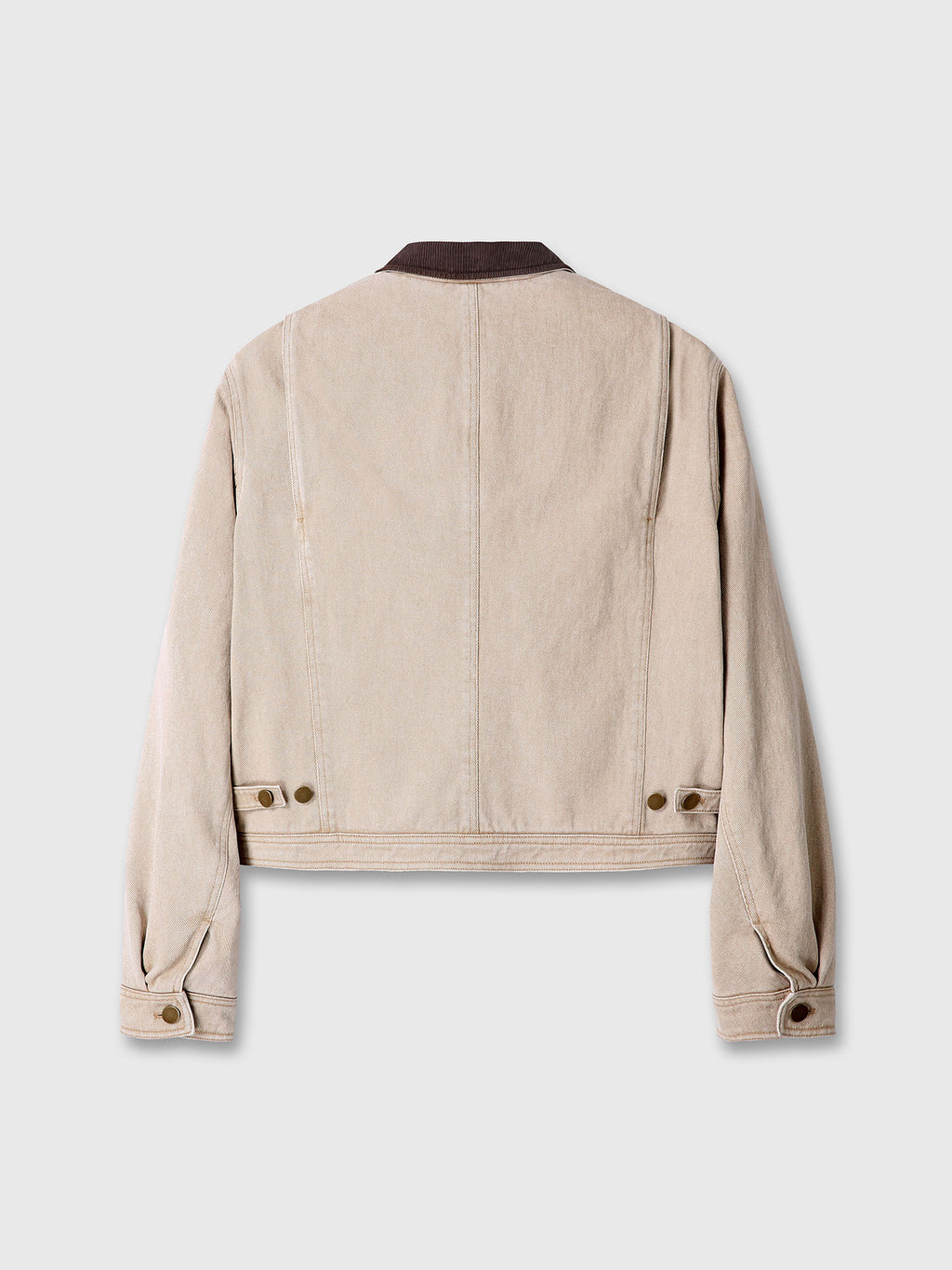 (W) CROPPED WORK JACKET_ WASHED BEIGE