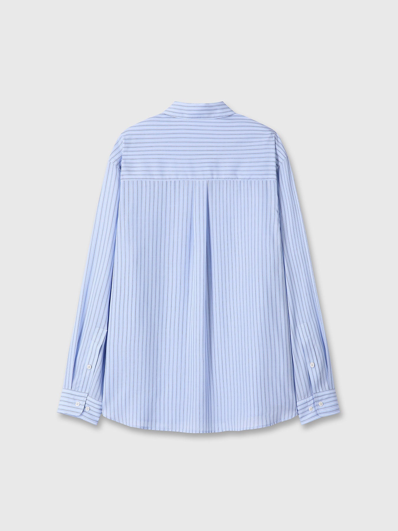 STRIPED LYOCELL SHIRT (JAPANESE FABRIC)_ SKYBLUE STRIPE