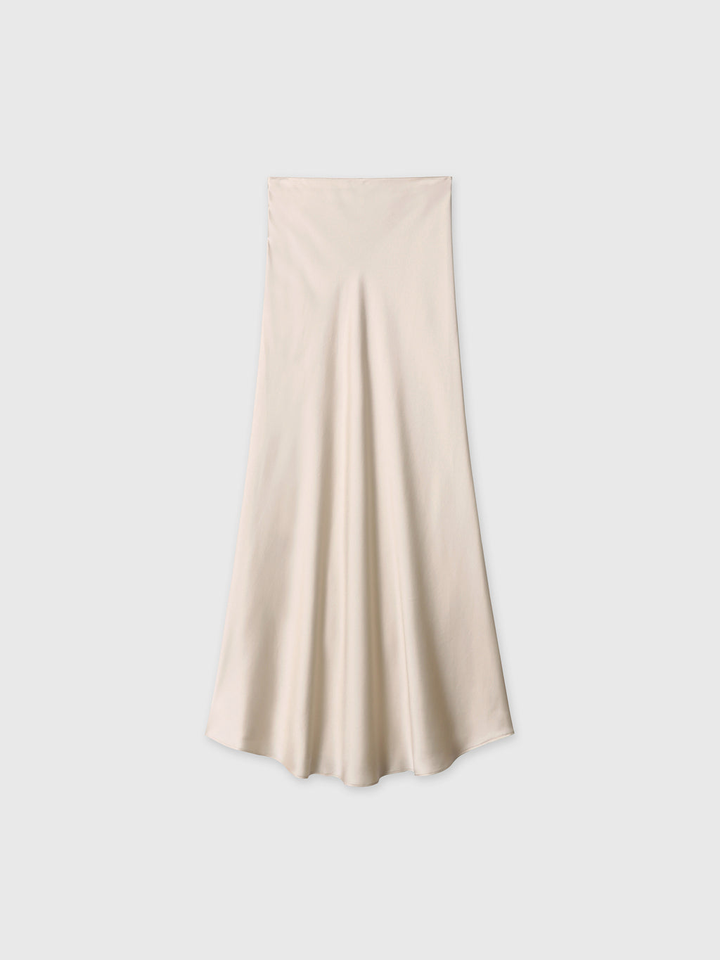 (W) SLIP MAXI SKIRT_ BEIGE