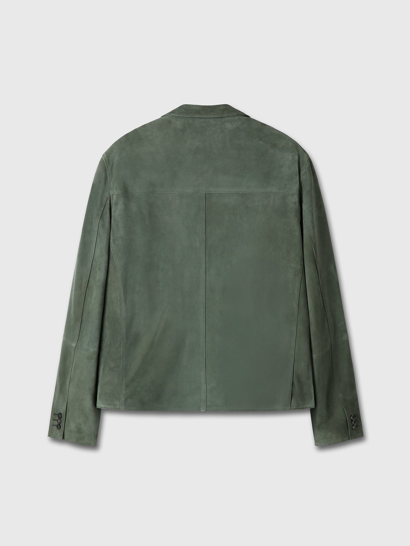 GOAT SUEDE CHORE JACKET_ FADED GREEN