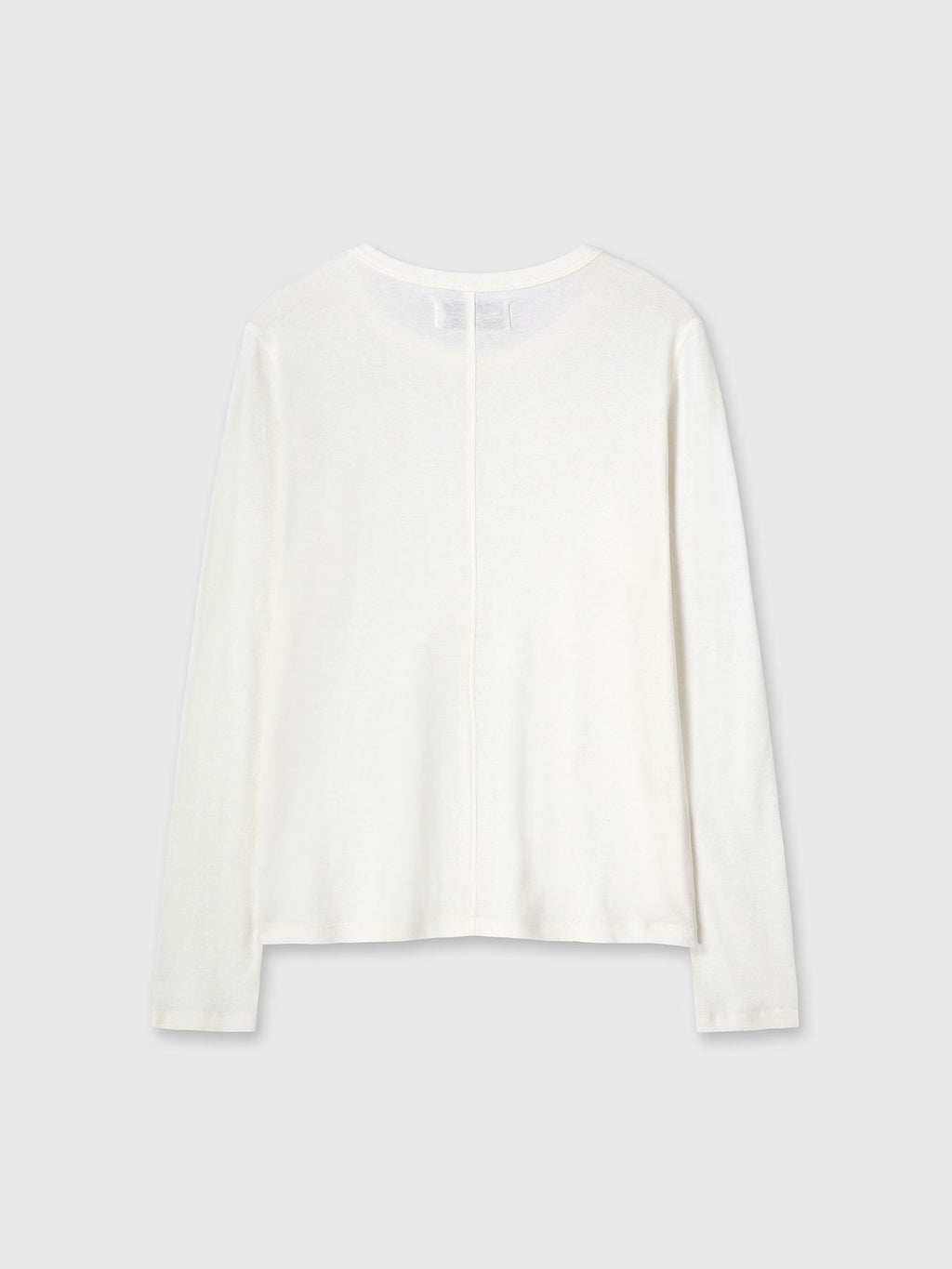 (W) COTTON CASHMERE ESSENTIAL TOP_ IVORY