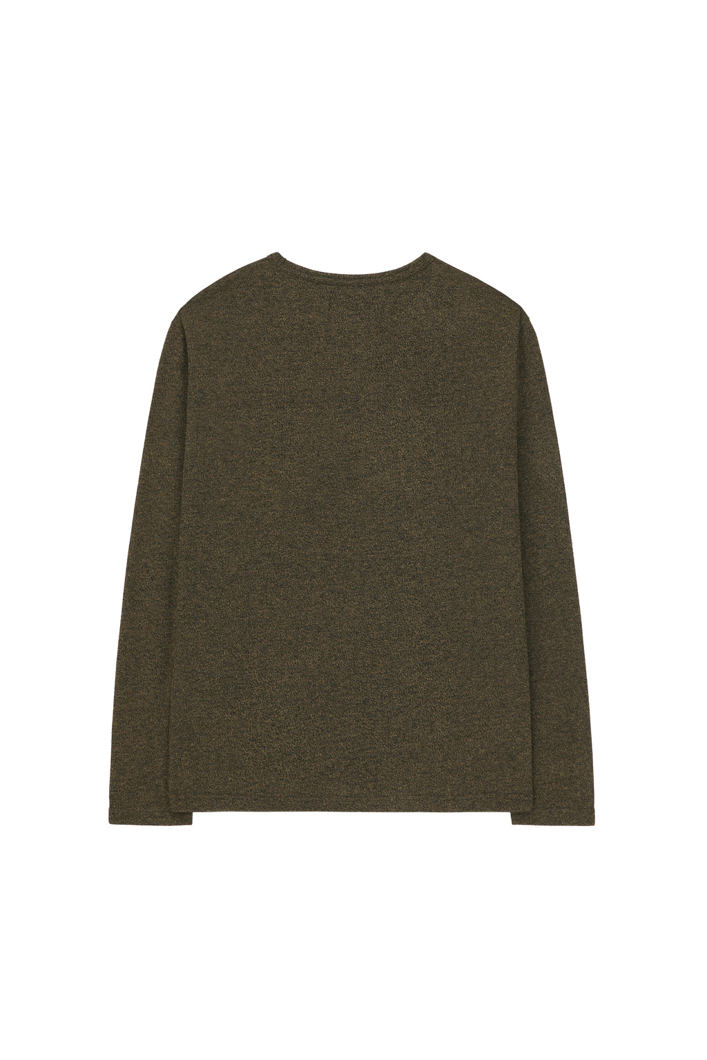 Twist-melange Long Sleeve Knit_ Melange Loden