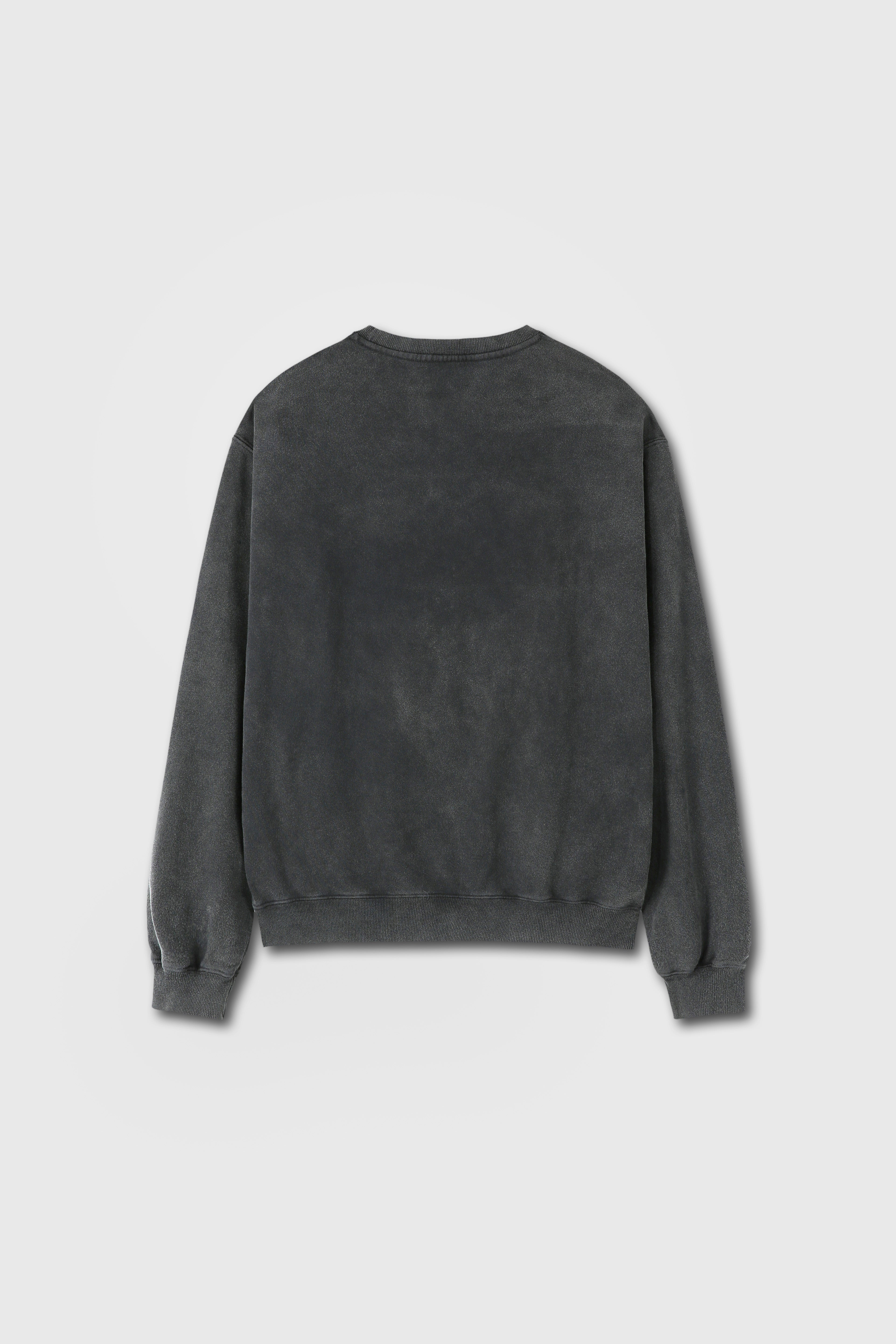 Crime Dept. Garment-dyeing Sweatshirt_ Faded Charcoal