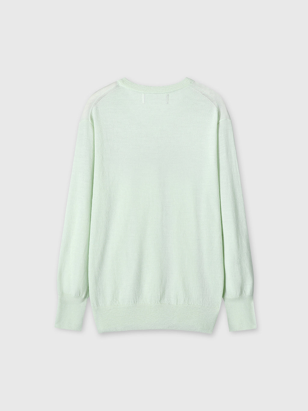 (W) AIRY CASHMERE V-NECK_ MINT