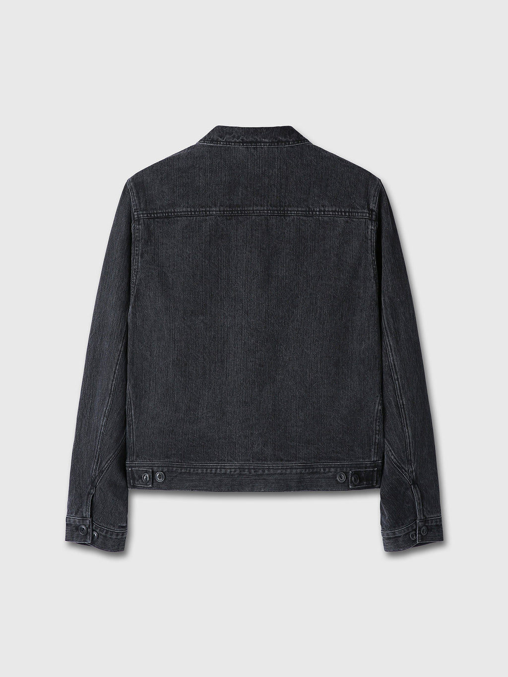 CORD TWILL DENIM ZIPPRERD JACKET_ FADED BLACK