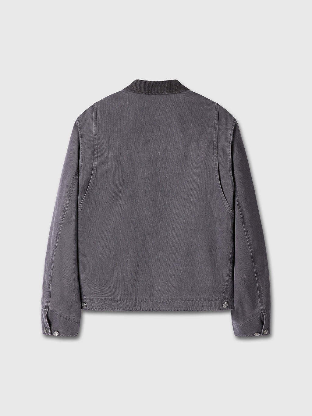 GARMENT WASHED ZIP WORK JACKET_ FADED INK