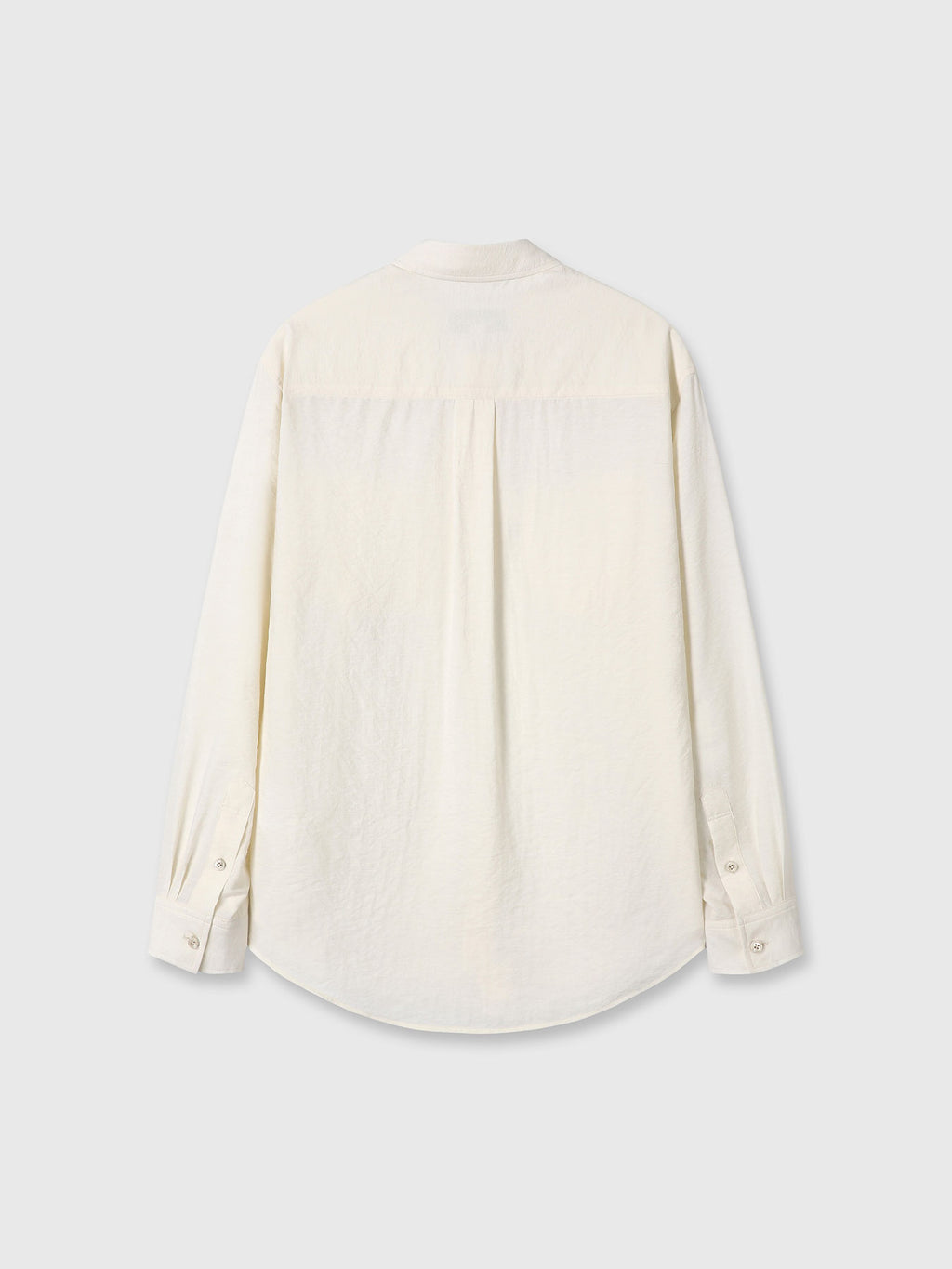 SILK CREPE SHIRT_ ECRU