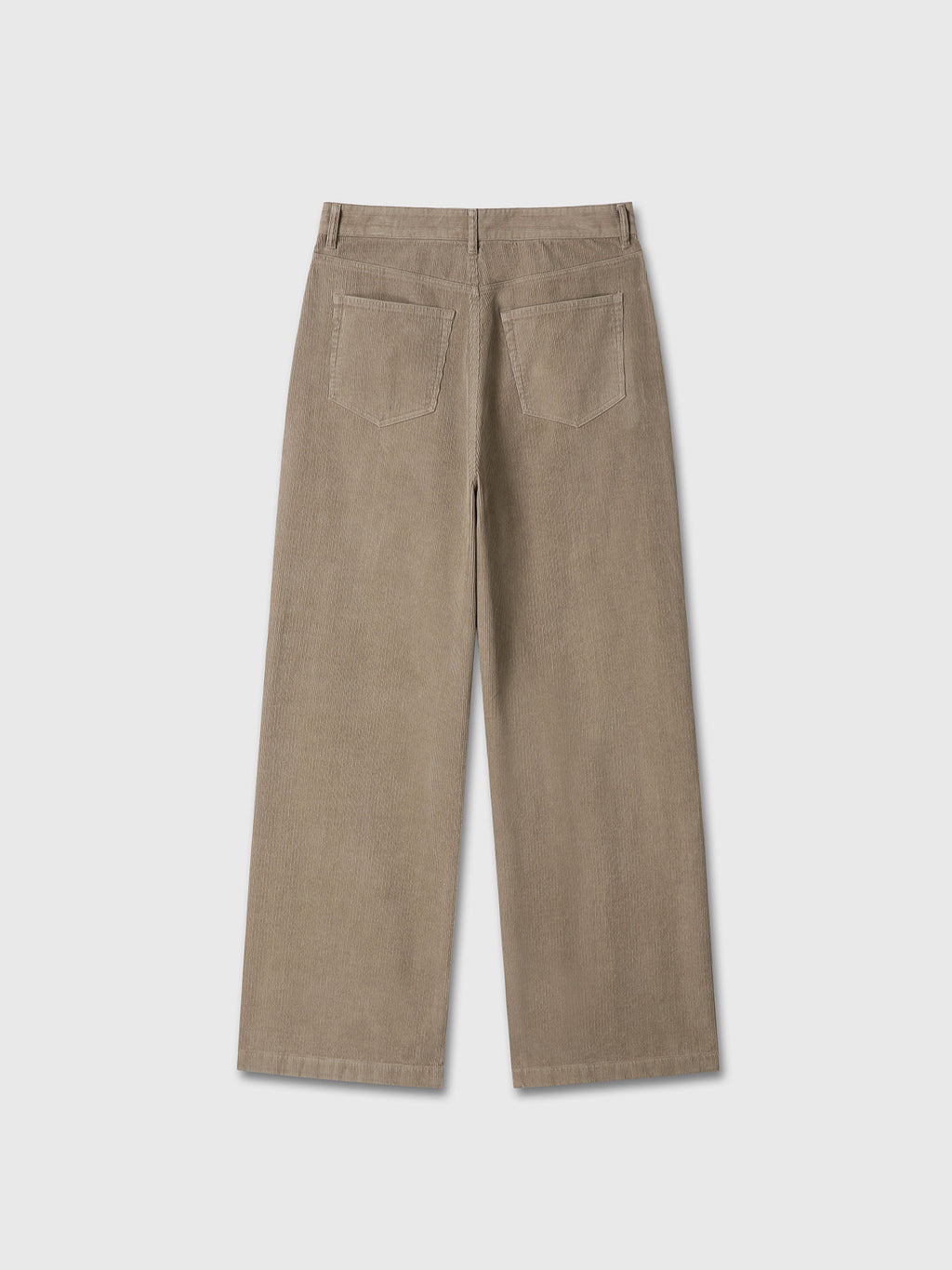 WASHED CORDUROY WIDE-LEG PANTS_ BEIGE
