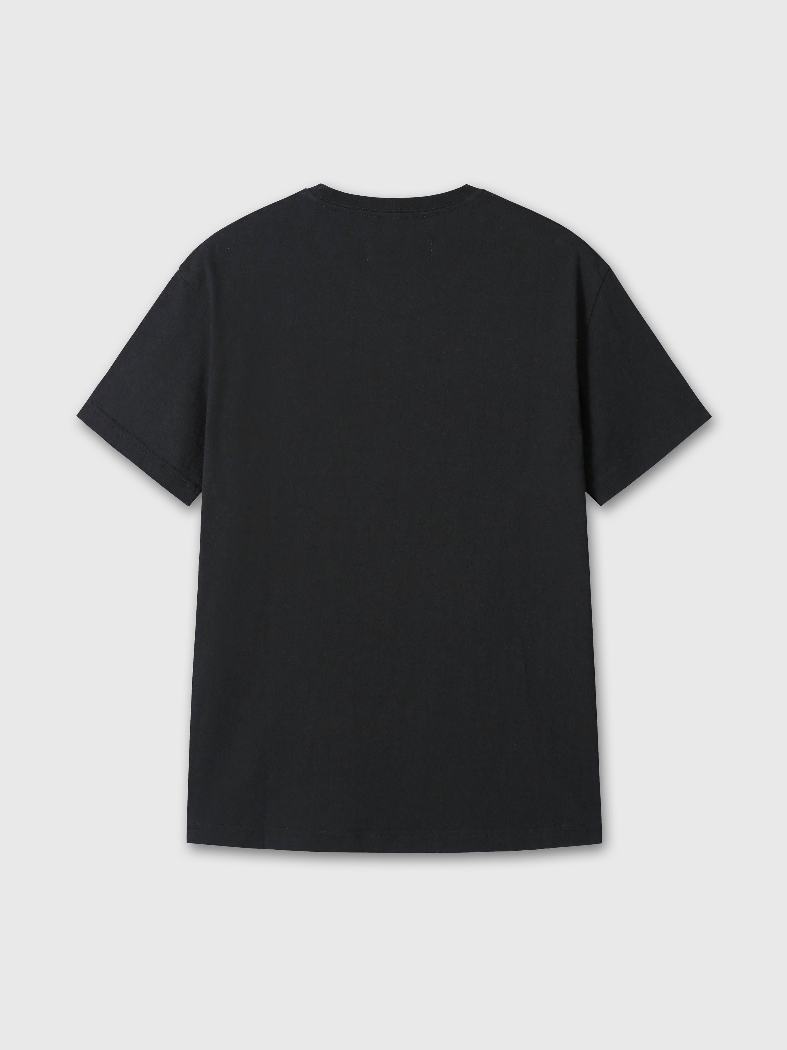 GARMENT DYED STRIPE PIQUÉ POLO_ FADED BLACK