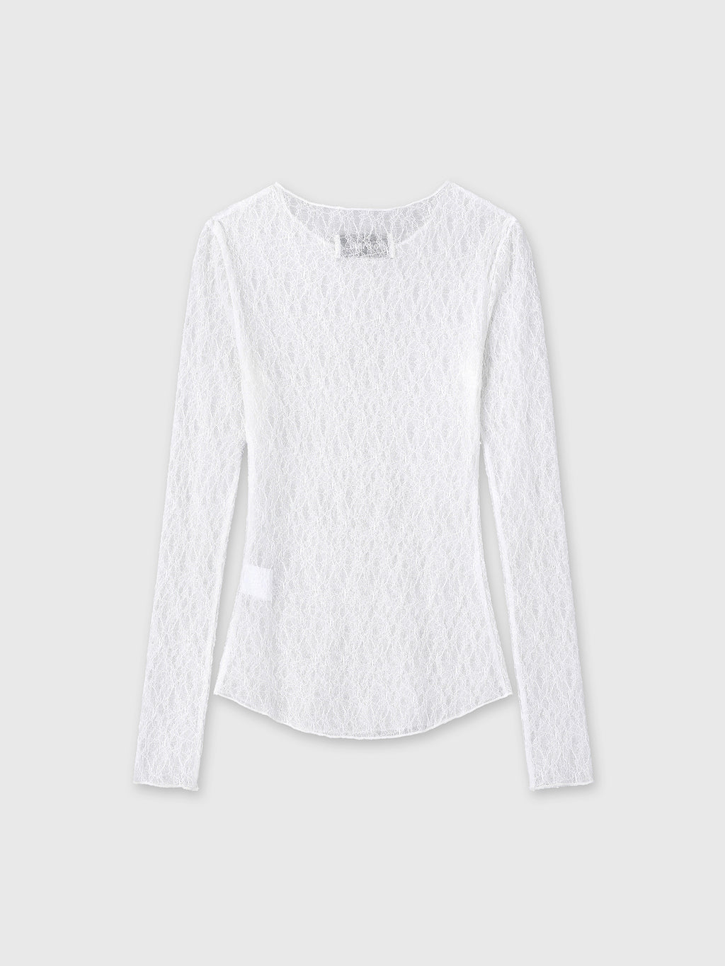 (W) LACE LONG SLEEVE TOP_ OFF WHITE