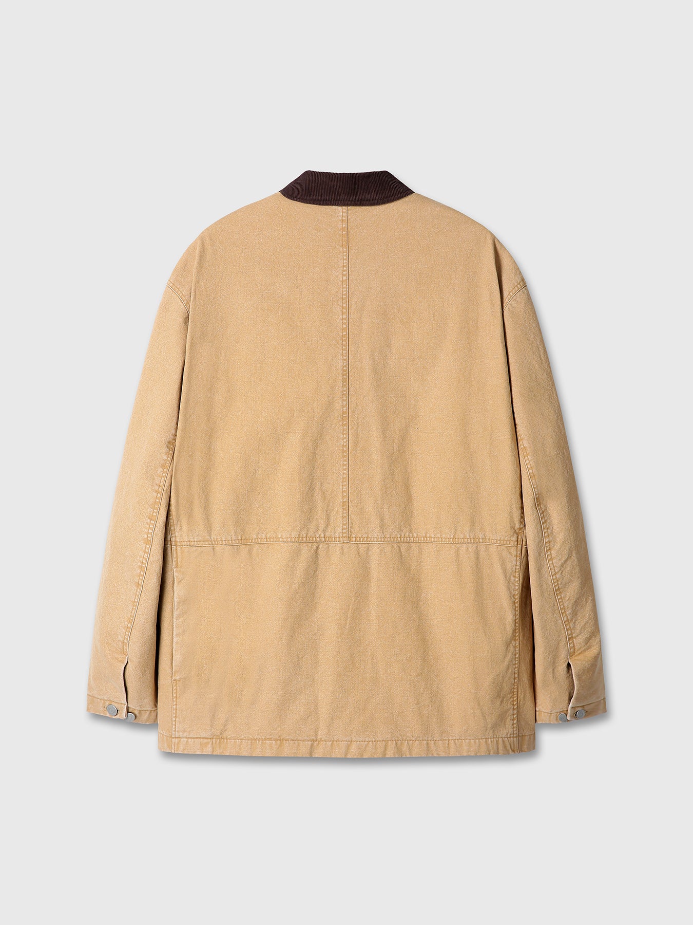 (W) GARMENT WASHED BARN JACKET_ FADED BEIGE