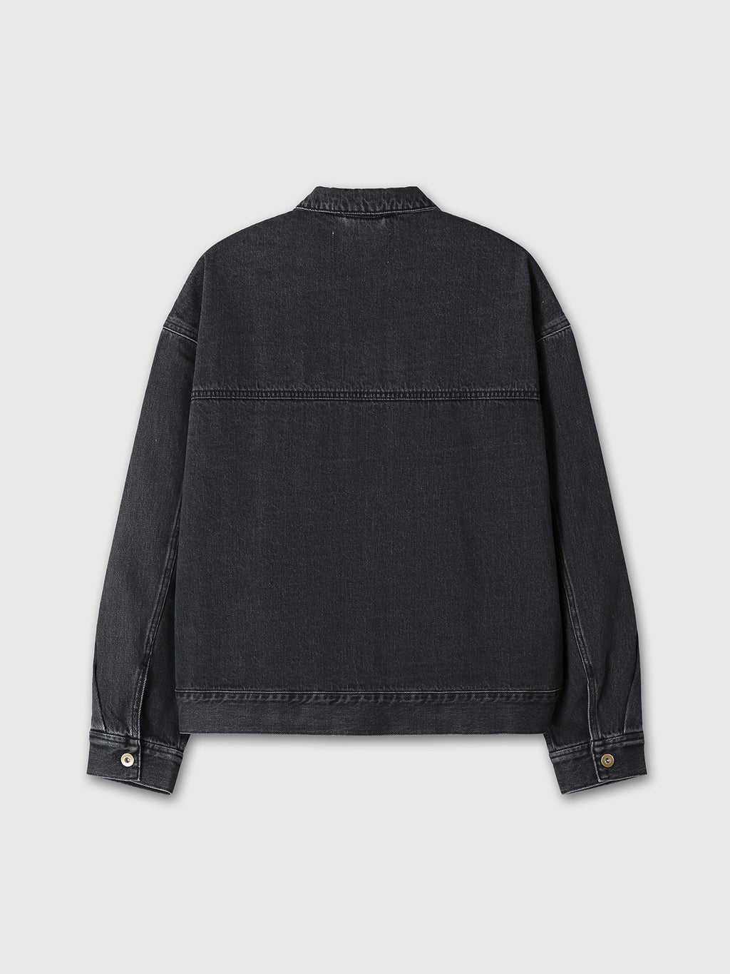 RELAXED DENIM BLOUSON JACKET_ FADED BLACK