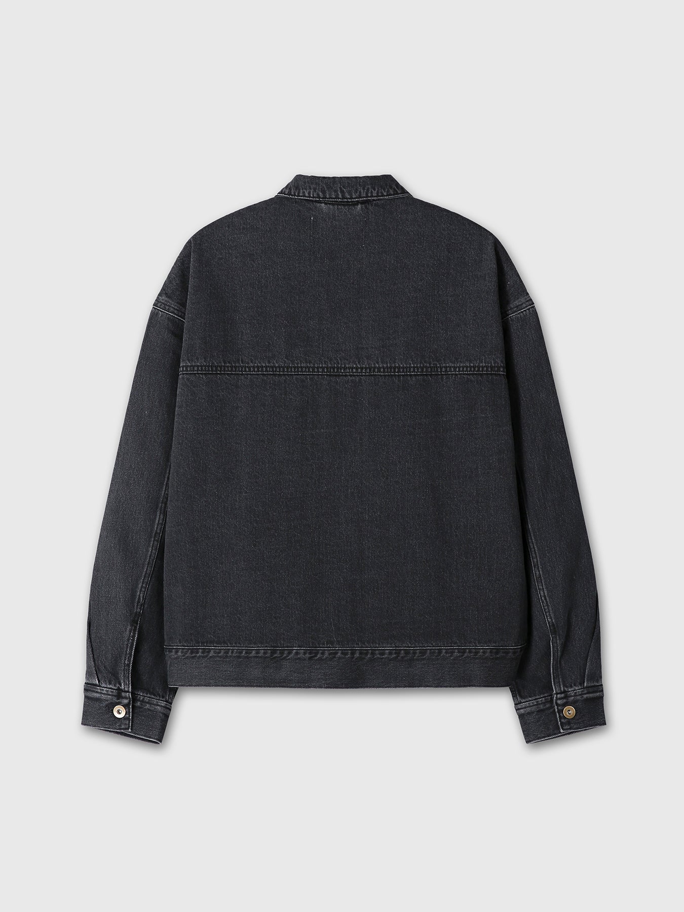 RELAXED DENIM BLOUSON JACKET_ FADED BLACK