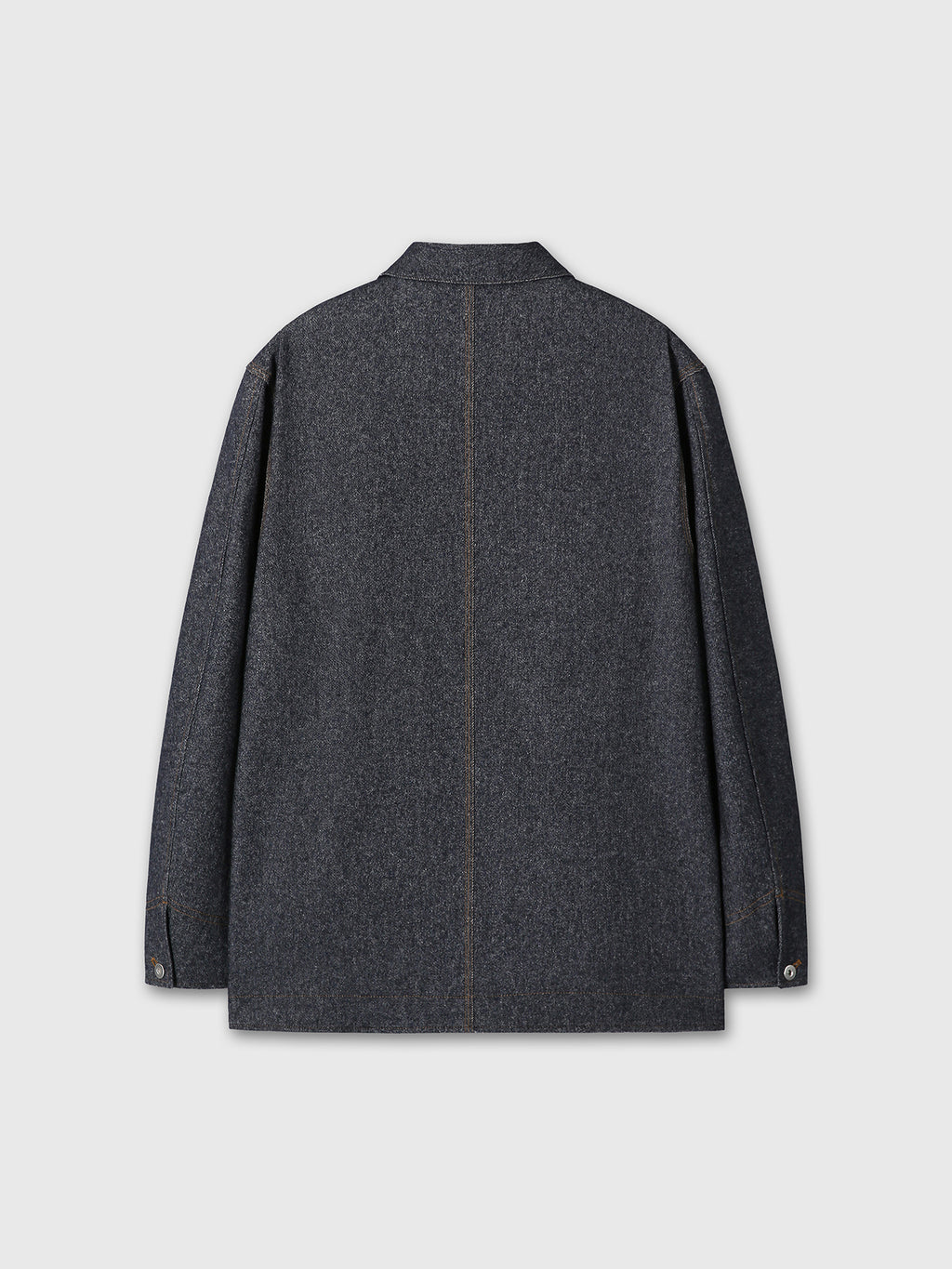 WOOL DENIM CHORE JACKET (ITALIAN FABRIC)_ DARK INDIGO
