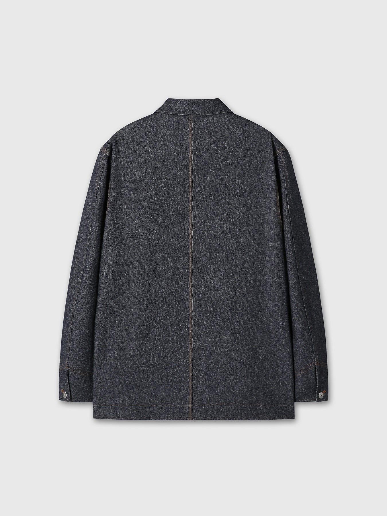 WOOL DENIM CHORE JACKET (ITALIAN FABRIC)_ DARK INDIGO
