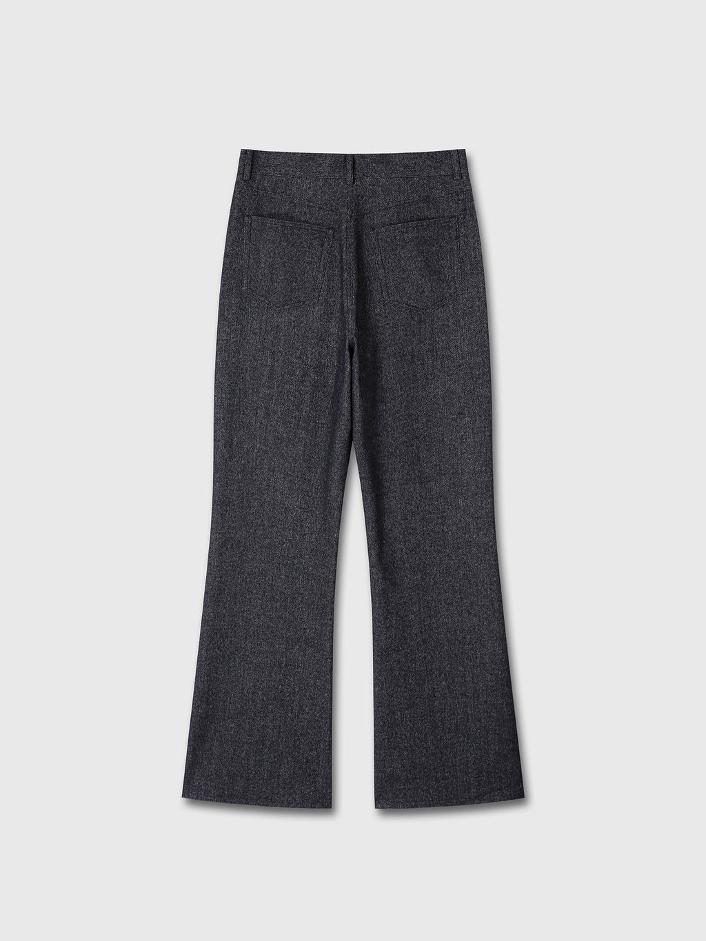 WOOL DENIM LOOSE FLARED JEANS_ DARK INDIGO