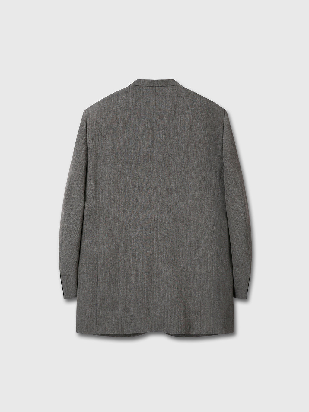 MELANGE WOOL OVERSIZED TAILORED JACKET_ MELANGE GREY
