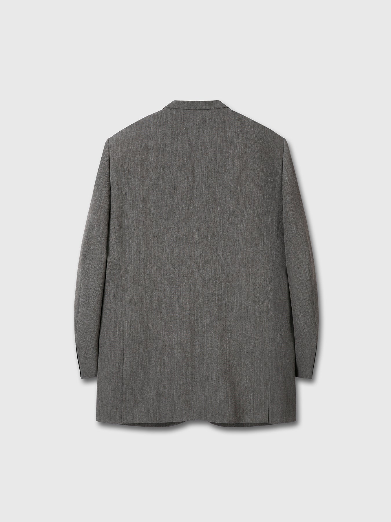 MELANGE WOOL OVERSIZED TAILORED JACKET_ MELANGE GREY