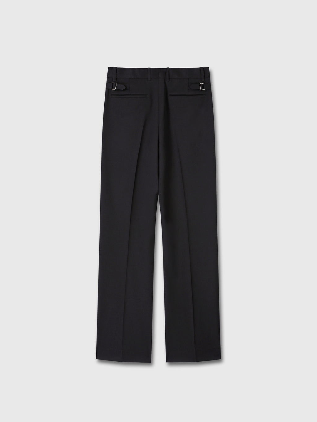 WOOL TAILORED STRAIGHT TROUSERS_ MIDNIGHT