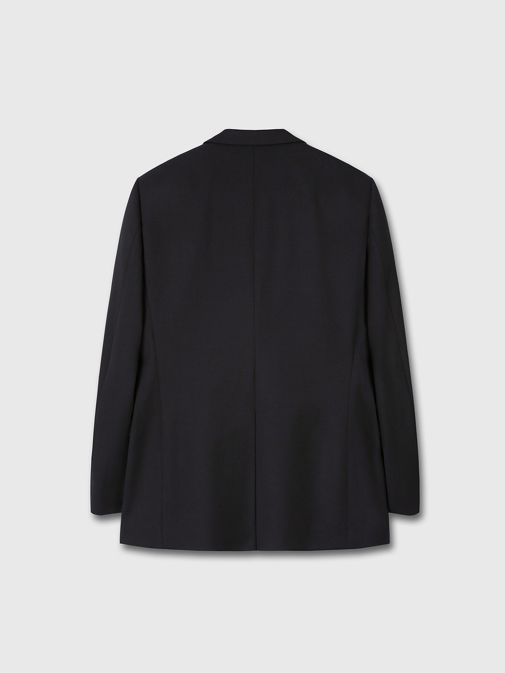 WOOL SINGLE-BREASTED TAILORED JACKET_ MIDNIGHT