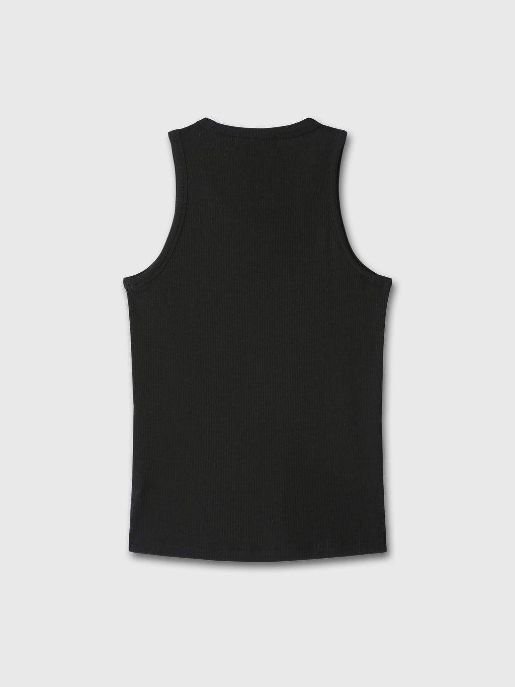 SILK LYOCELL RIB TANK TOP (JAPANESE FABRIC)_ BLACK