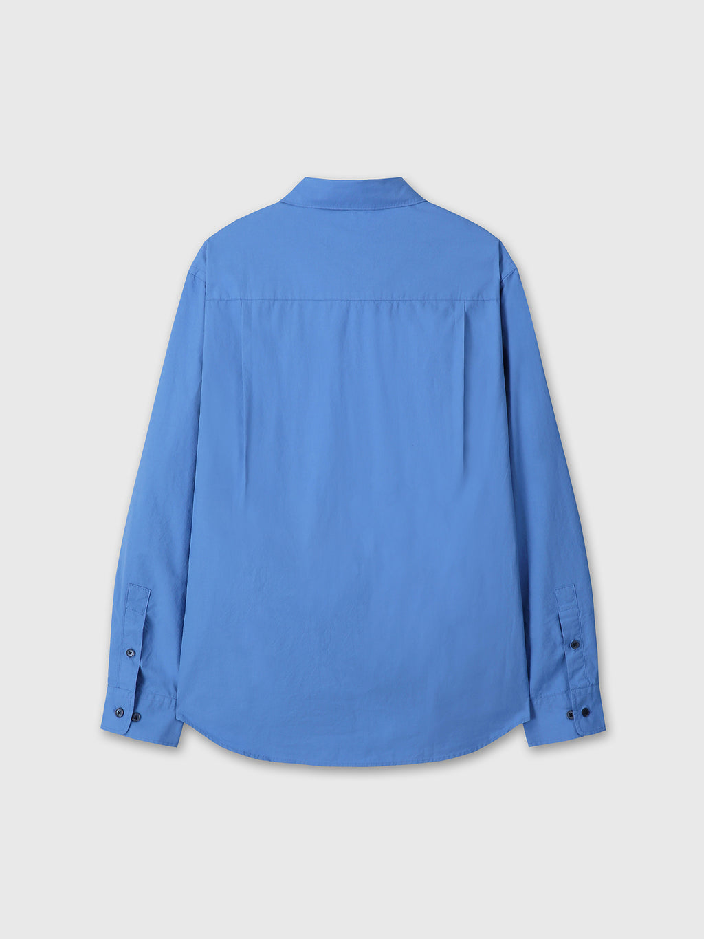 WASHED COTTON SHIRT_ CELTIC BLUE