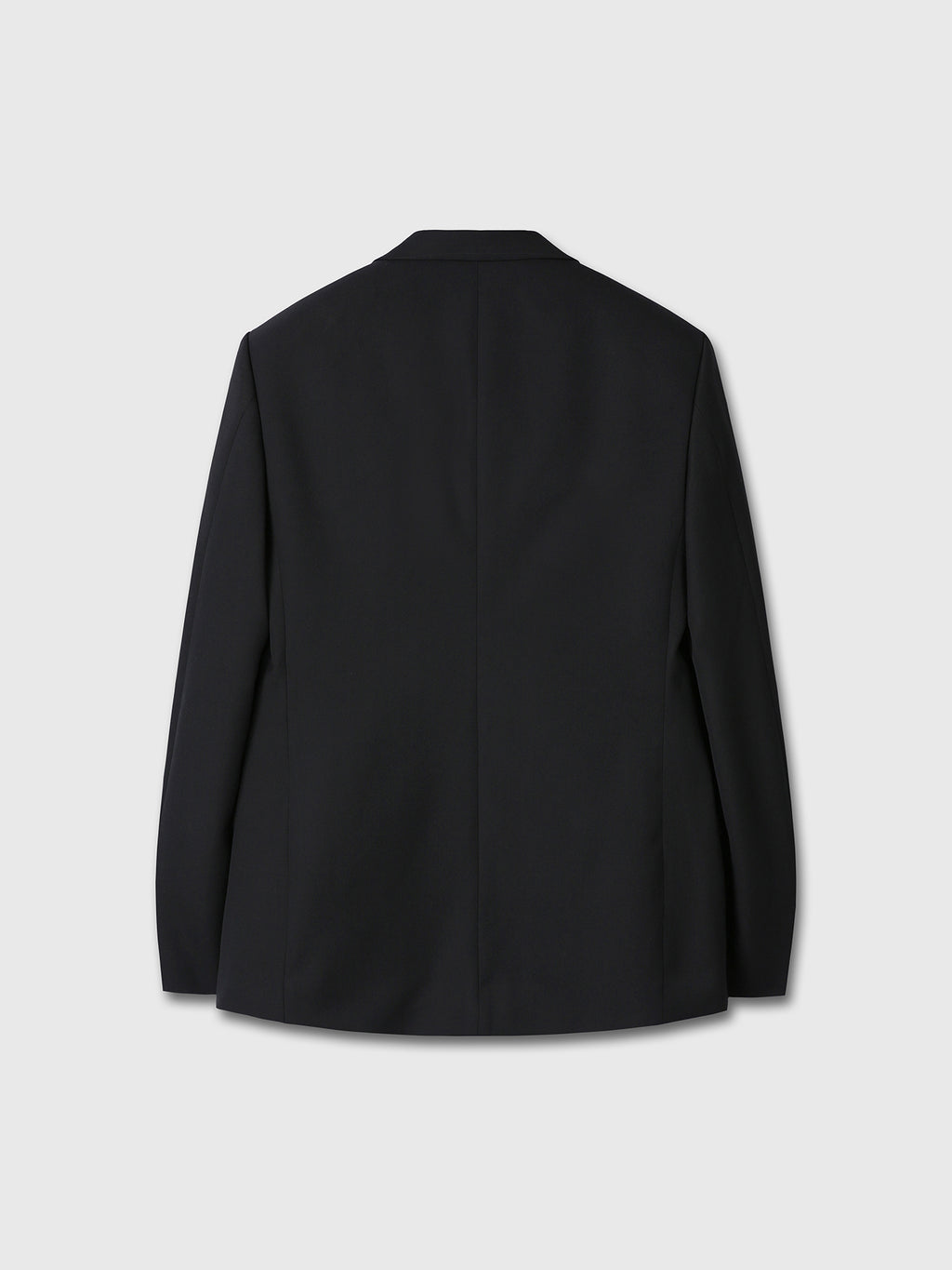 WOOL DOUBLE-BREASTED TAILORED JACKET_ BLACK