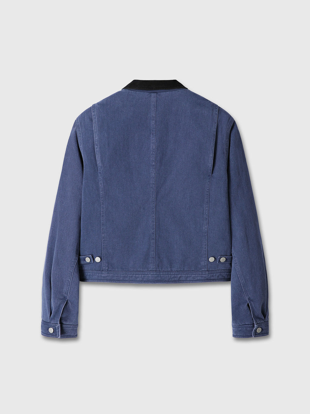 (W) CROPPED WORK JACKET_ WASHED BLUE