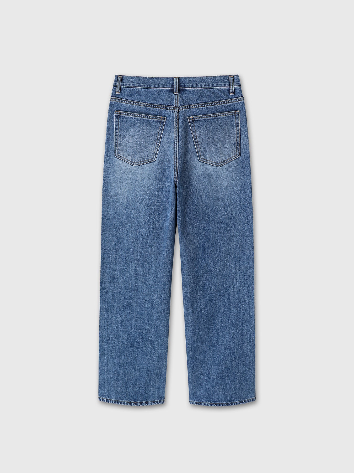 TAILORED DENIM JEANS_ MID BLUE