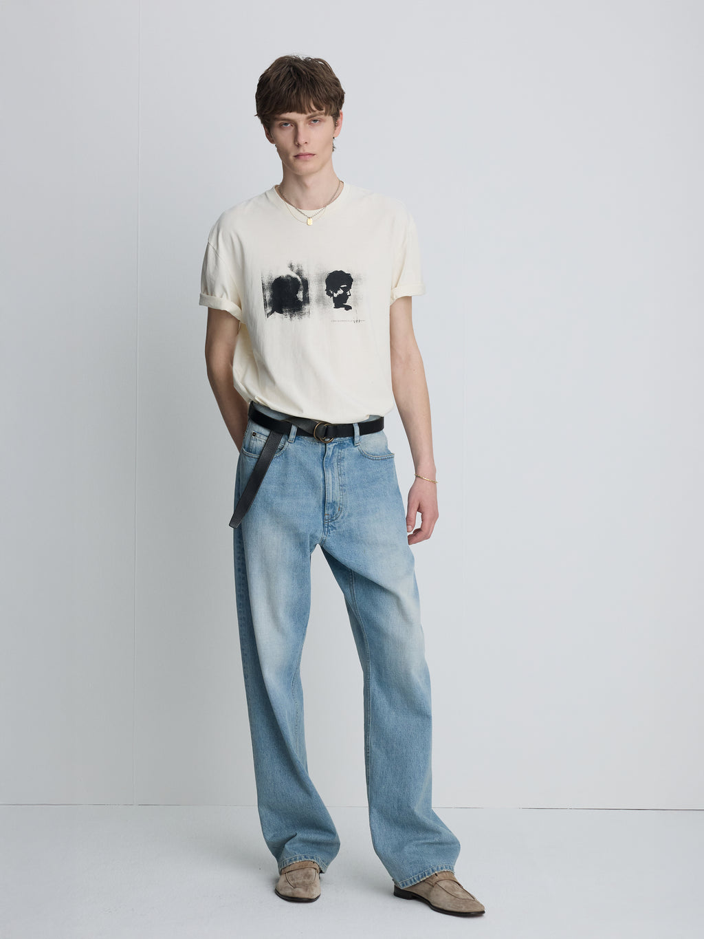 GARMENT DYED PROFILED T-SHIRT_ SALT PIGMENT