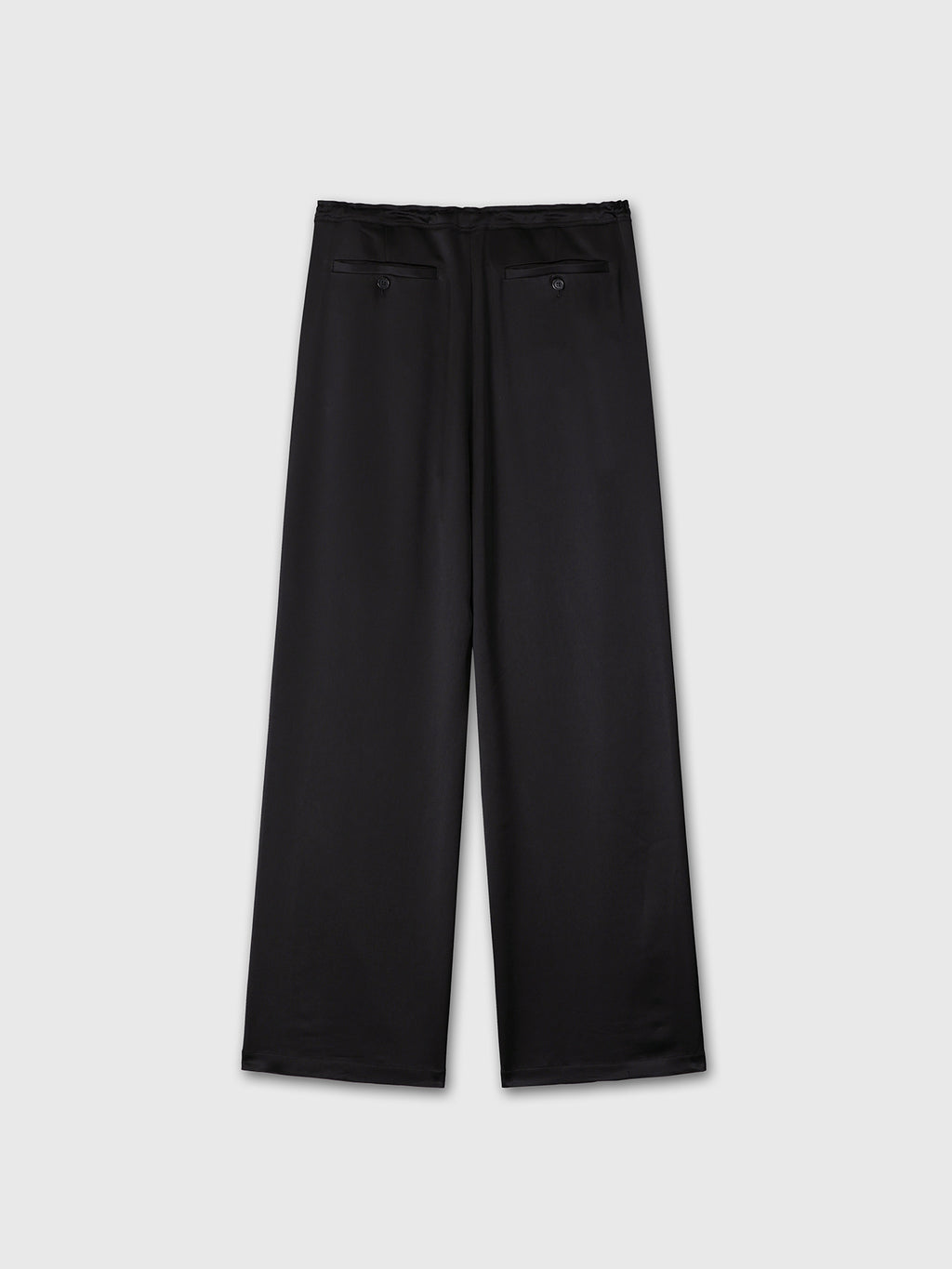 (W) DRAWSTRING LOUNGE PANTS_ BLACK
