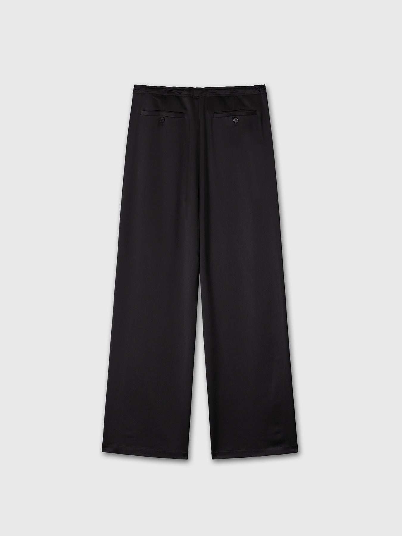 (W) DRAWSTRING LOUNGE PANTS_ BLACK