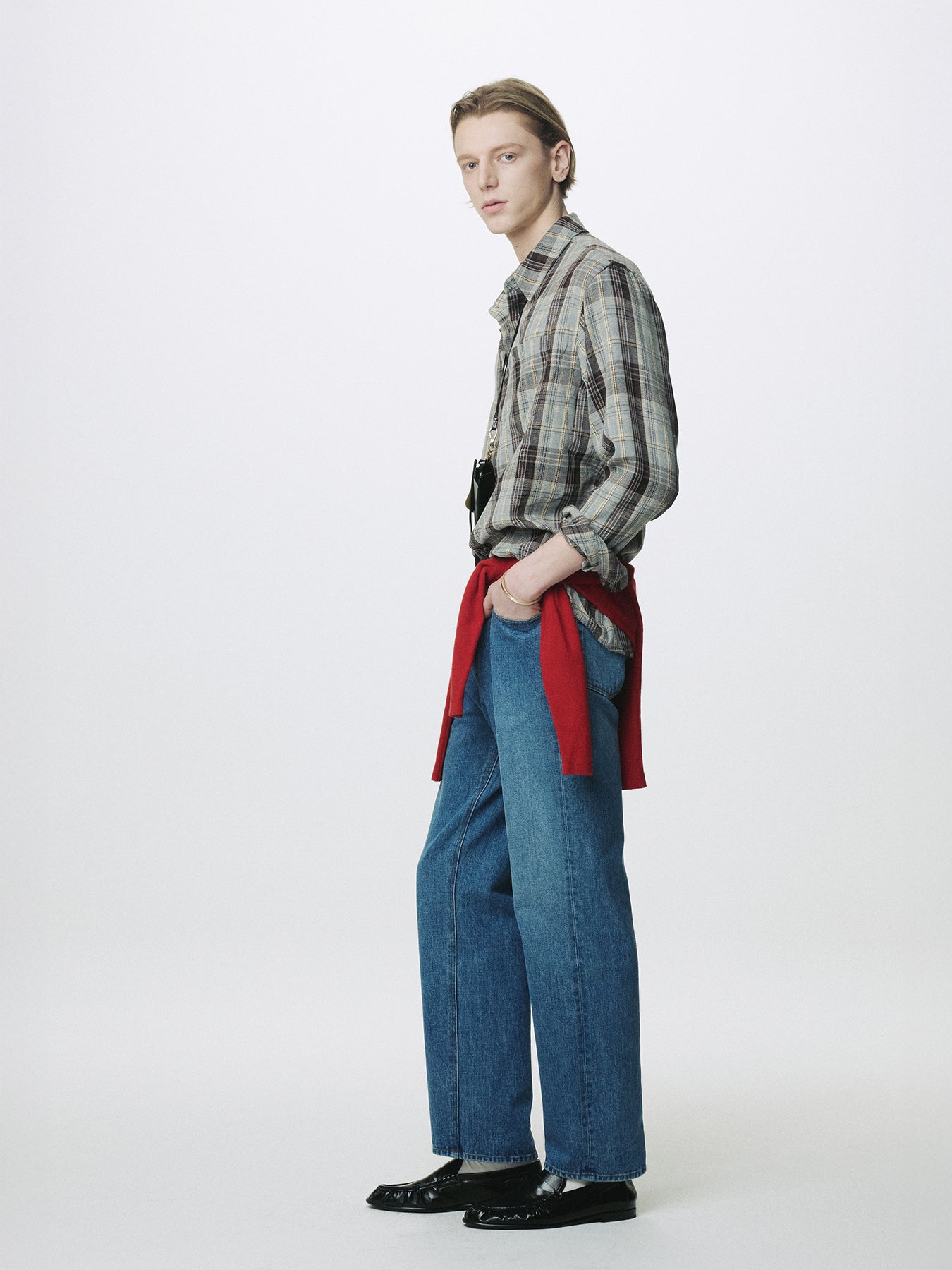 TAILORED DENIM JEANS_ MID BLUE