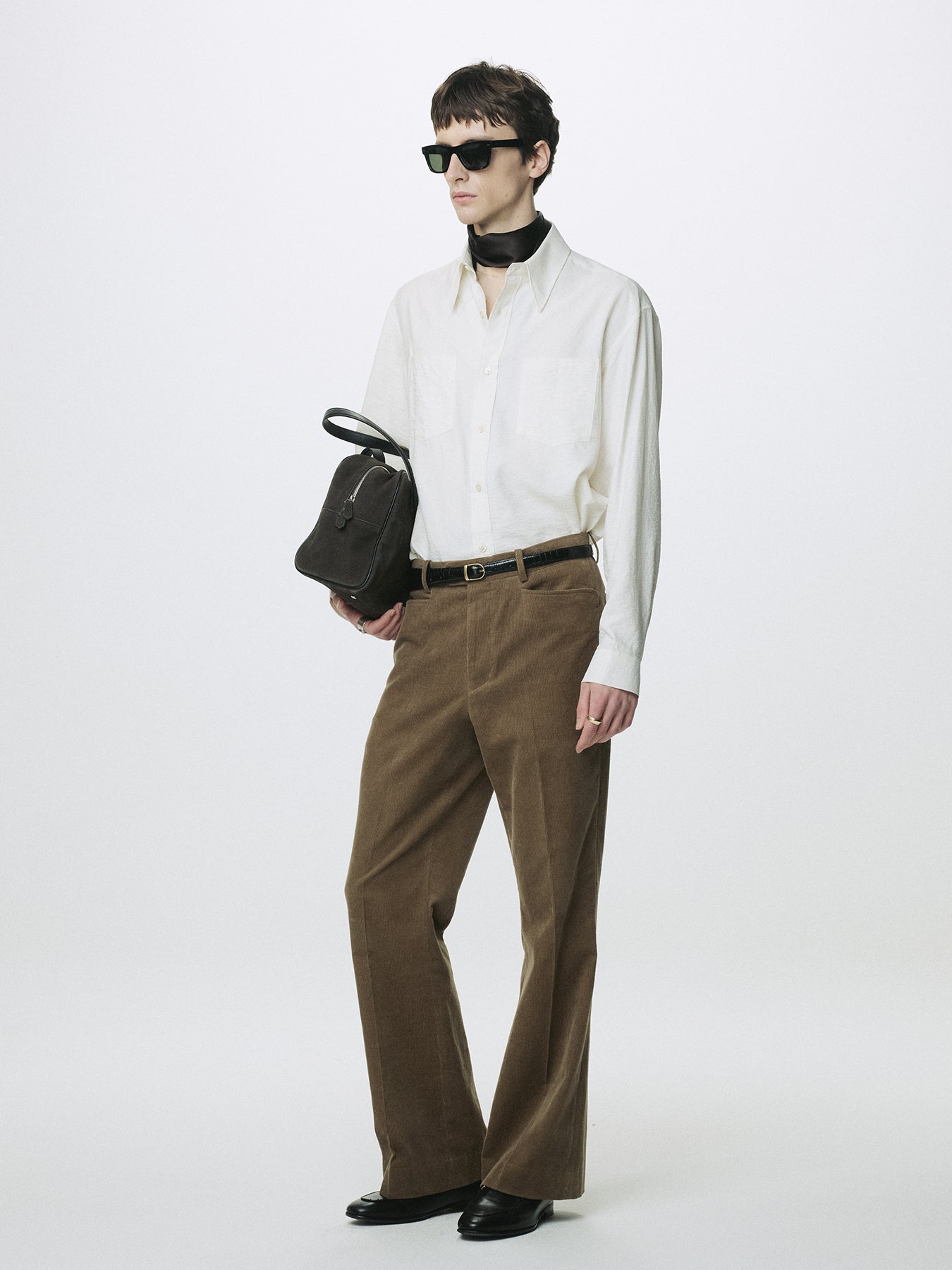 SILK CREPE SHIRT_ ECRU