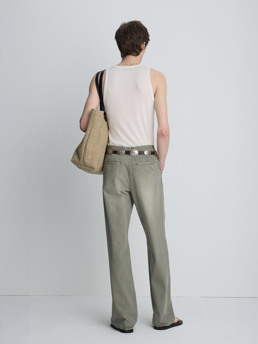 SILK LYOCELL RIB TANK TOP (JAPANESE FABRIC) _ WHITE