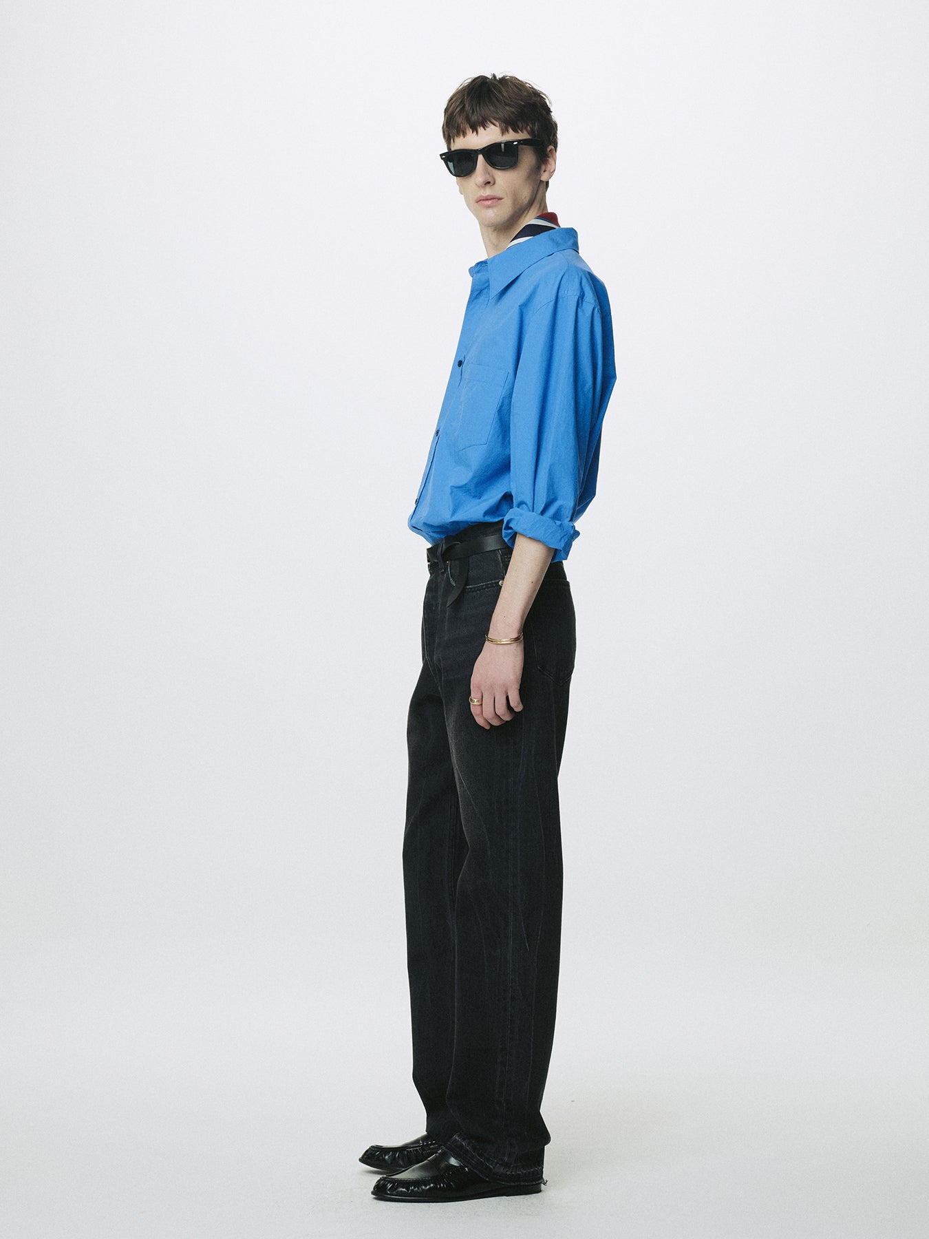 WASHED COTTON SHIRT_ CELTIC BLUE