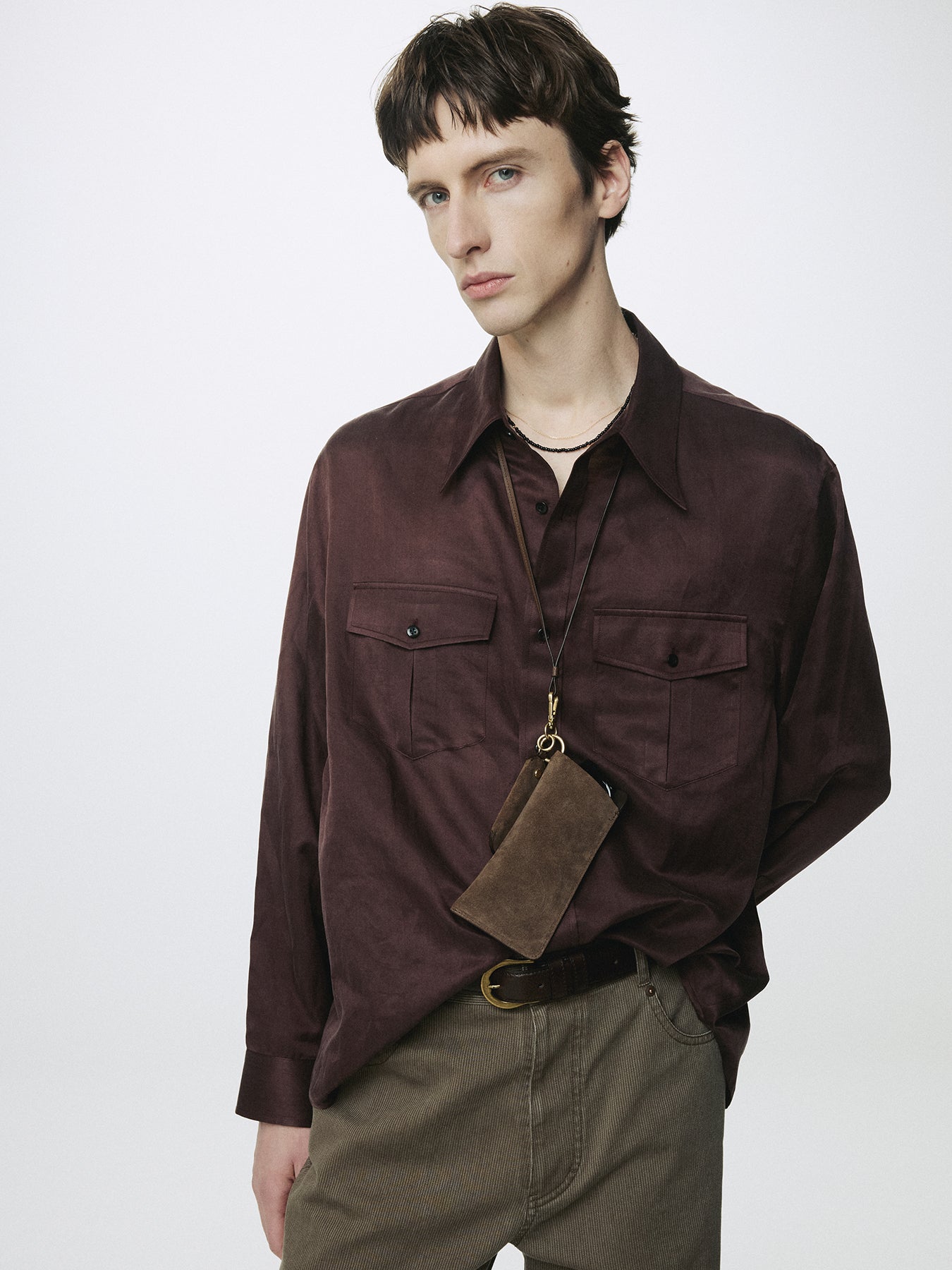 SUEDE ESSENTIAL STRAP_ TOBACCO