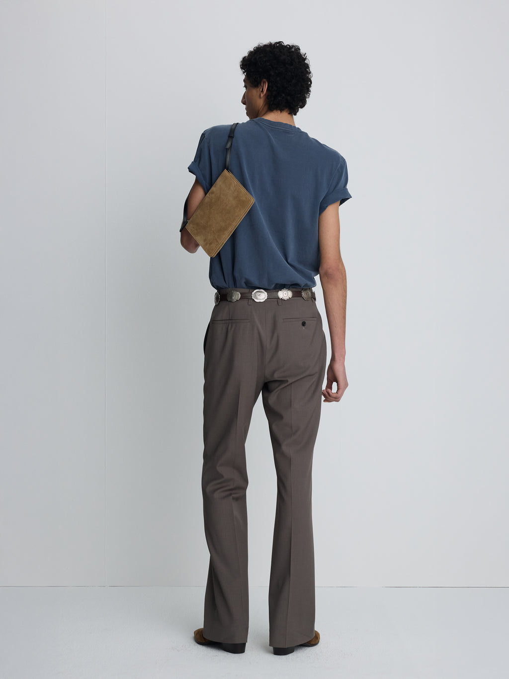 GARMENT DYED PROFILED T-SHIRT_ FADED PURPLE BLUE