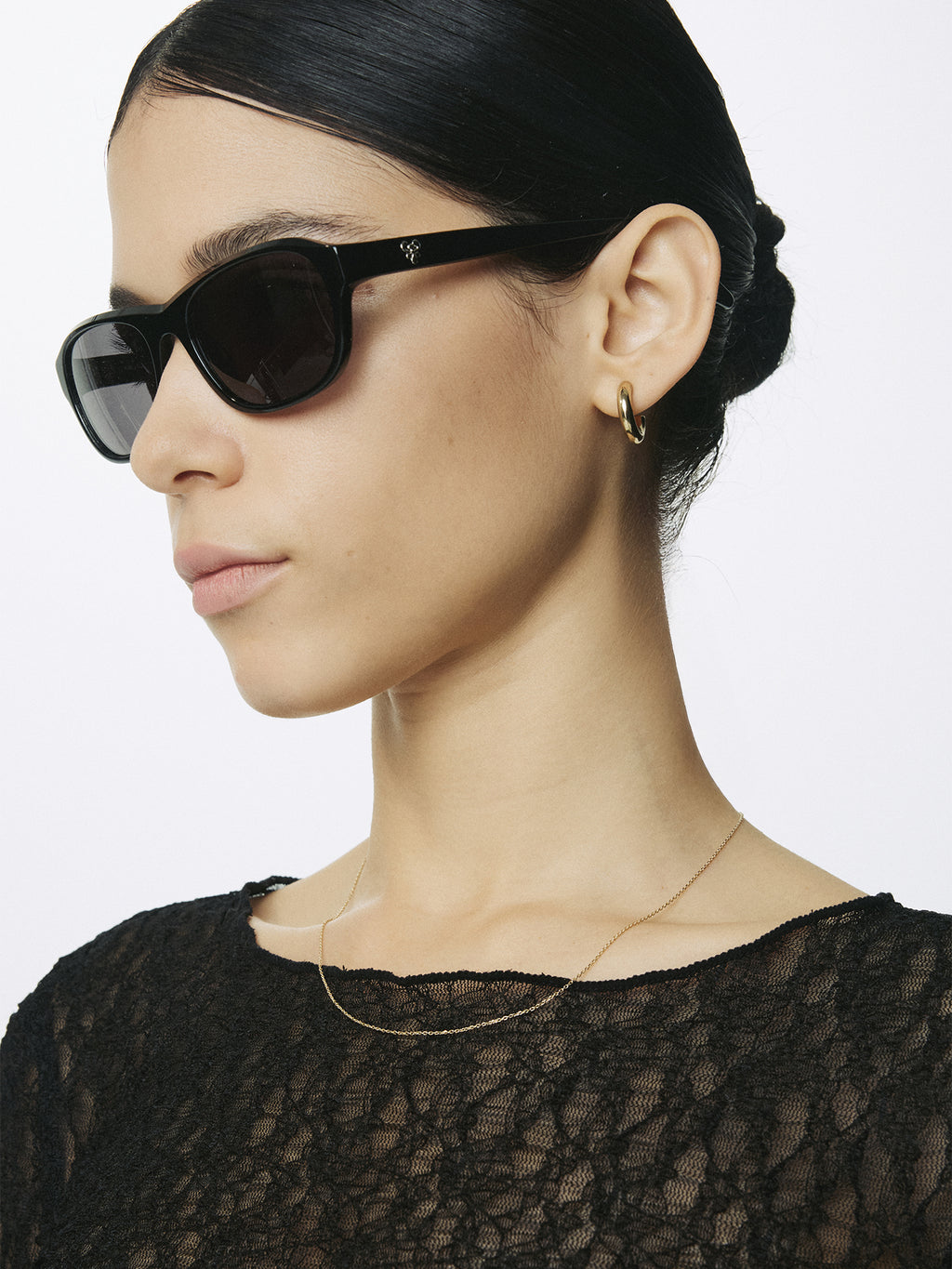 (W) LACE LONG SLEEVE TOP_ BLACK