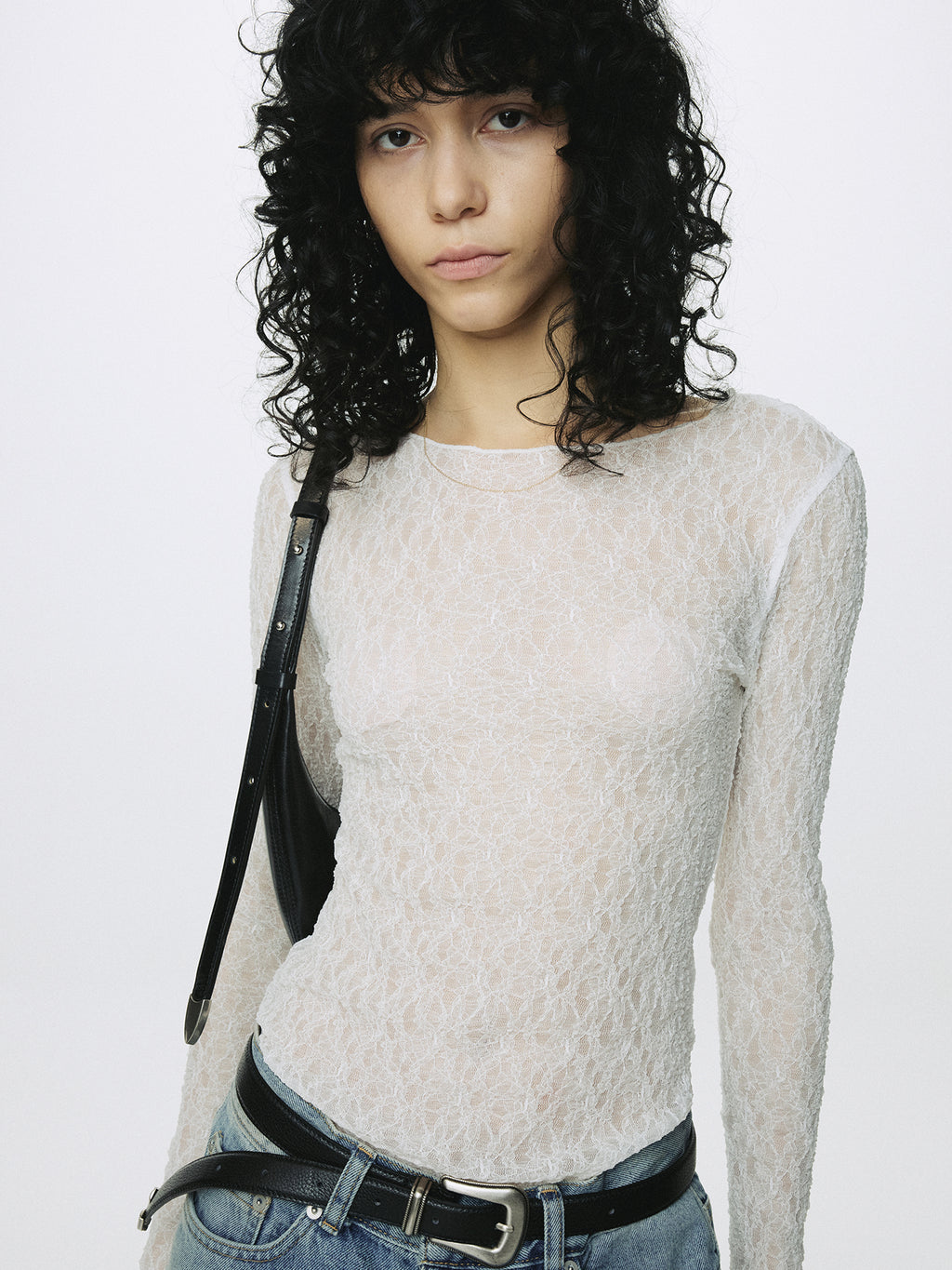(W) LACE LONG SLEEVE TOP_ OFF WHITE