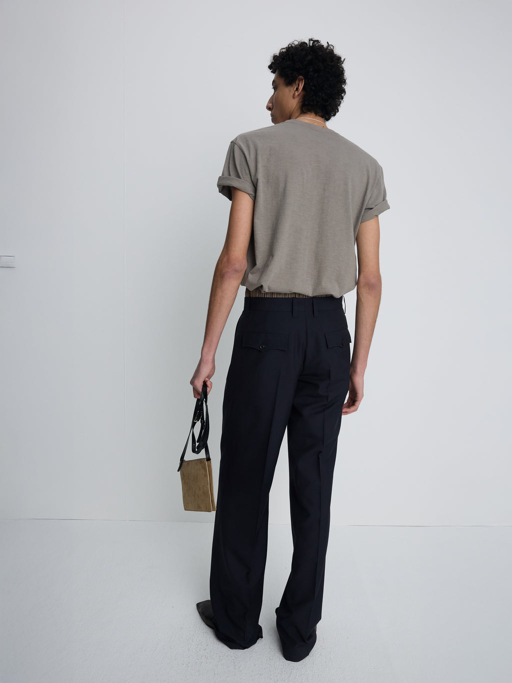 SOFT SLUB JERSEY POCKET T-SHIRT_ OLIVE GREY