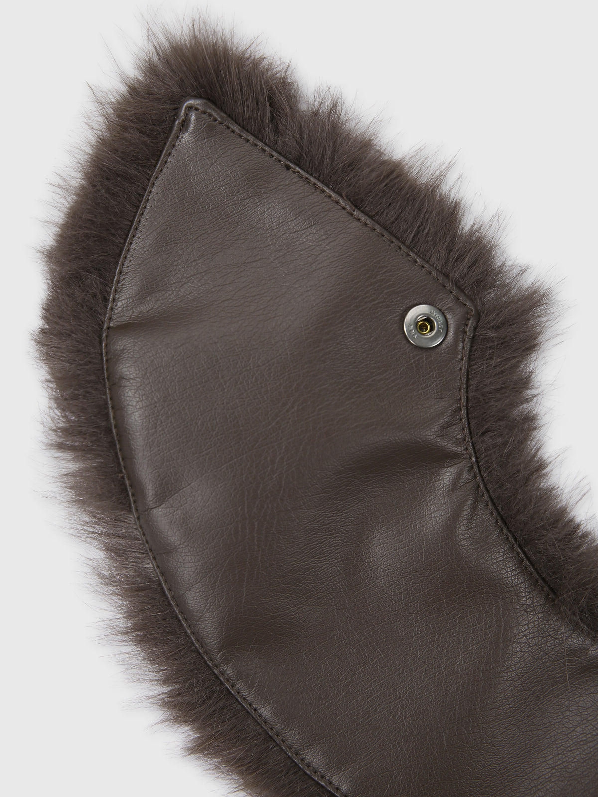 (W) FAUX FUR MUFFLER_ BROWN
